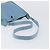 Hermès Bolsa de Ombro HERMES Vespa PM Couro Courchevel Azul Claro Prata Auth 208764A - vista 7