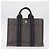 Hermès Borsa a mano HERMES Cotone Nylon Set da 3 Marrone Grigio Auth bs37446 - vista 19