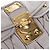 Borsa a mano Miu Miu Matelassé in pelle 2way Grigio Oro Auth 167690M Marrone D'oro - vista 21
