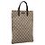 Borsa a mano GUCCI GG Supreme PVC Beige Silver 117551 Auth 208679V Argento