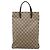 Borsa a mano GUCCI GG Supreme PVC Beige Silver 117551 Auth 208679V Argento - vista 3