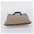 Borsa a mano GUCCI GG Supreme PVC Beige Silver 117551 Auth 208679V Argento - vista 9