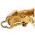 Hermès Orecchini HERMES metallo Gold Tone Auth bs37621 - vista 14