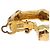 Hermès Orecchini HERMES metallo Gold Tone Auth bs37621 - vista 6