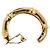 Hermès Orecchini HERMES metallo Gold Tone Auth bs37621 - vista 9