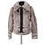 Abrigo de piel gris Yves Saint Laurent