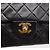 Borsa a tracolla CHANEL Chain Matelasse 25 in pelle d'agnello nera e oro CC Auth 209270V Nero D'oro - vista 15