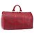 LOUIS VUITTON Epi Keepall 50 Boston Bag Red M42967 LV Auth 205802A Rosso
