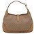 Borsa GUCCI Micro GG Supreme Jackie PVC Beige Gold Auth 208663 D'oro - vista 3