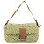 Borsa a tracolla FENDI Mamma Baguette in paglia Green Silver Auth BA15846SAV Argento Verde - vista 2