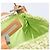 Borsa a tracolla FENDI Mamma Baguette in paglia Green Silver Auth BA15846SAV Argento Verde - vista 21