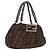 Borsa a mano FENDI Zucca Canvas Chain Mia Nero Marrone Auth yk20978SAV