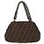 Borsa a mano FENDI Zucca Canvas Chain Mia Nero Marrone Auth yk20978SAV - vista 4