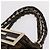 Borsa a mano FENDI Zucca Canvas Chain Mia Nero Marrone Auth yk20978SAV - vista 9