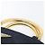 Sac à main PRADA avec poignée en métal Nylon Navy Gold Auth 207805A Doré Bleu Marine - vue 9