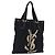 Autre Marque Saint Laurent Kahala Tote Bag Canvas Navy Gold Auth BA16414 Golden Marineblau