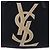 Autre Marque Saint Laurent Kahala Tote Bag Canvas Navy Gold Auth BA16414 Golden Marineblau - Ansicht 15