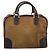 Borsa a mano LOEWE Amazona Suede Beige Gold Auth ka6550 D'oro - vista 2