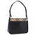 Borsa a Tracolla BURBERRY Pelle Nero Argento Auth 207869A