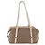 PRADA Jacquard Tote Bag Canvas Brown Gold Tone Auth 208073V Braun - Ansicht 3