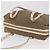 PRADA Jacquard Tote Bag Canvas Brown Gold Tone Auth 208073V Braun - Ansicht 6