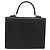 Bolso de mano Burberrys de cuero negro plata Auth 208848 - vista 3