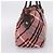 Bolso Tote BURBERRY Nova Check Blue Label Canvas Rojo Plata Auth ka6619 Roja - vista 5