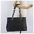 CHANEL Matelasse Chain Tote Bag aus Caviar-Leder Schwarz Silber CC Auth BA15924SAM - Ansicht 28