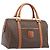 Céline Borsa Boston CELINE Macadam Canvas PVC Pelle Marrone Oro Auth 208642V D'oro