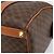 Céline Borsa Boston CELINE Macadam Canvas PVC Pelle Marrone Oro Auth 208642V D'oro - vista 10