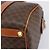 Céline Borsa Boston CELINE Macadam Canvas PVC Pelle Marrone Oro Auth 208642V D'oro - vista 12