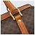 Céline Borsa Boston CELINE Macadam Canvas PVC Pelle Marrone Oro Auth 208642V D'oro - vista 15