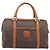 Céline Borsa Boston CELINE Macadam Canvas PVC Pelle Marrone Oro Auth 208642V D'oro - vista 2