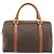 Céline Borsa Boston CELINE Macadam Canvas PVC Pelle Marrone Oro Auth 208642V D'oro - vista 3