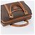 Céline Borsa Boston CELINE Macadam Canvas PVC Pelle Marrone Oro Auth 208642V D'oro - vista 6