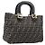 Borsa a mano FENDI Zucca Canvas Nero Marrone Auth 208726V