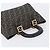 Borsa a mano FENDI Zucca Canvas Nero Marrone Auth 208726V - vista 6