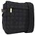 Borsa a tracolla CHANEL New Travel Line in tela nera e oro CC Auth 208770A Nero D'oro