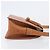 Borsa a tracolla LOEWE in pelle marrone tono oro Auth 207796A - vista 4
