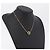 Collana Christian Dior Strass metallo Gold Tone Auth ka6626 - vista 14