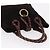 Borsa a mano BURBERRY Suede Dark Brown Gold Auth ep16404 D'oro Marrone scuro - vista 6