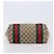 Borsa Tote GUCCI GG Canvas Web Sherry Line Beige Gold 211971 Auth 208769V D'oro - vista 9