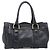 Borsa a mano BURBERRY in pelle nera e oro autentica ki6914A - vista 2