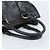Borsa a mano BURBERRY in pelle nera e oro autentica ki6914A - vista 7