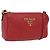 Borsa a Tracolla PRADA Pelle Rossa Oro Auth 209262A Rosso D'oro