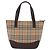 Borsa a mano BURBERRY Nova Check Canvas Beige Gold Auth 207846A D'oro - vista 3