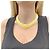 Autre Marque Plastron-Halskette, gestepptes Motiv, Gelbgold. - Ansicht 5