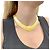 Autre Marque Plastron-Halskette, gestepptes Motiv, Gelbgold. - Ansicht 6