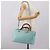 Borsa a mano GUCCI Bamboo in pelle 2way azzurro e oro 323660 Auth LN229A D'oro Blu chiaro - vista 31