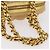 PRADA Kettenhandtasche aus Raffia Beige Goldfarben BL0352 Auth am12833M - Ansicht 7